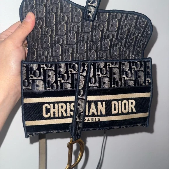 Christian Dior Navy and Cream Monogram belt bag 100% Authentic - Picture 4 of 10